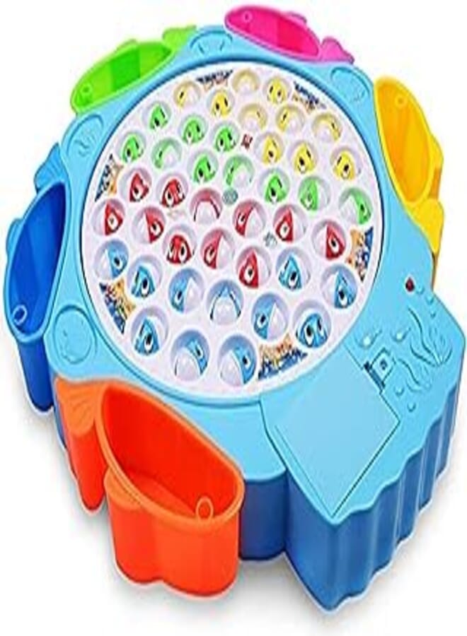 Blue Girls boys Baby Educational Toys Fish musical Rotating Educational Fishing Game Child Giftyuturoaa61003