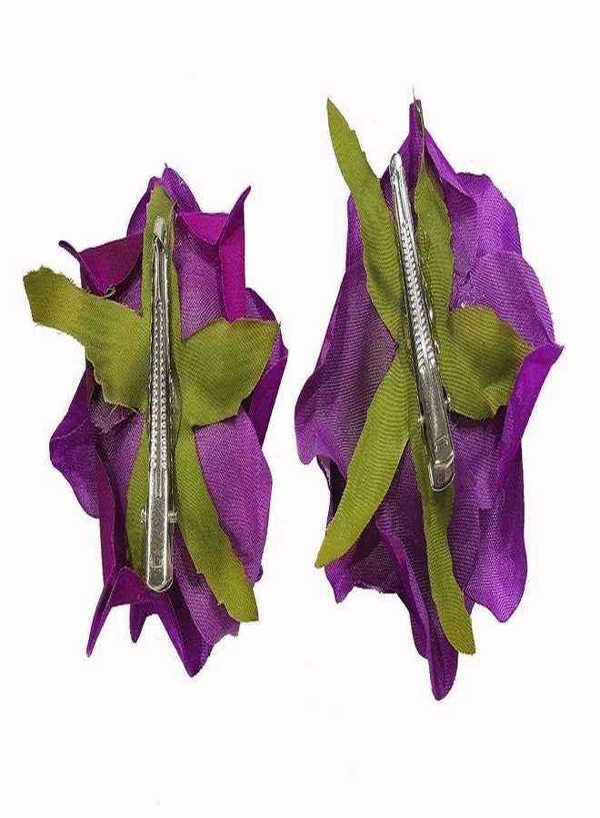Confidence Rose Flower Hair Clip Perfect Hair Accessories For Women And Girls Flower Hair Clips For Girls - Image 3