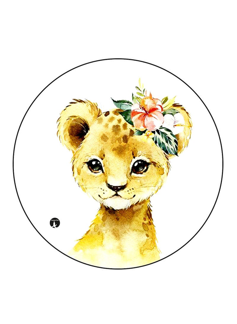 RKN Lion Printed Mouse Pad  Multicolour