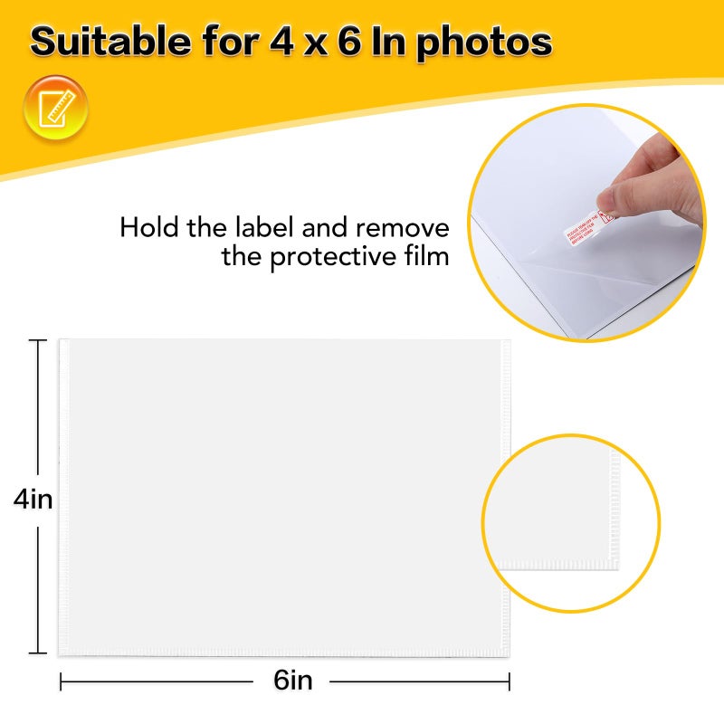 YixangDD 5 Pack Magnetic Picture Frame, 4 x 6 Inches Fridge Magnetic Photo Frames, Magnetic Photo Frames for Refrigerator, Home, School, Office (White) - Image 2