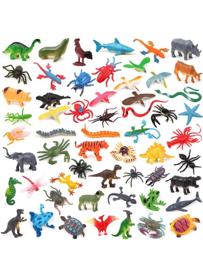 Marine Dinosaur Farm Insect Forest Simulation Small Animal Model Children's Toys Early Education Cognitive Suit Wholesale-Colour:12 Types Of Caterpillar Sets  - Image 2