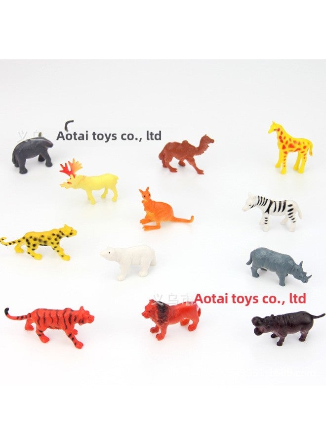 Marine Dinosaur Farm Insect Forest Simulation Small Animal Model Children's Toys Early Education Cognitive Suit Wholesale-Colour:12 Types Of Caterpillar Sets  - Image 5