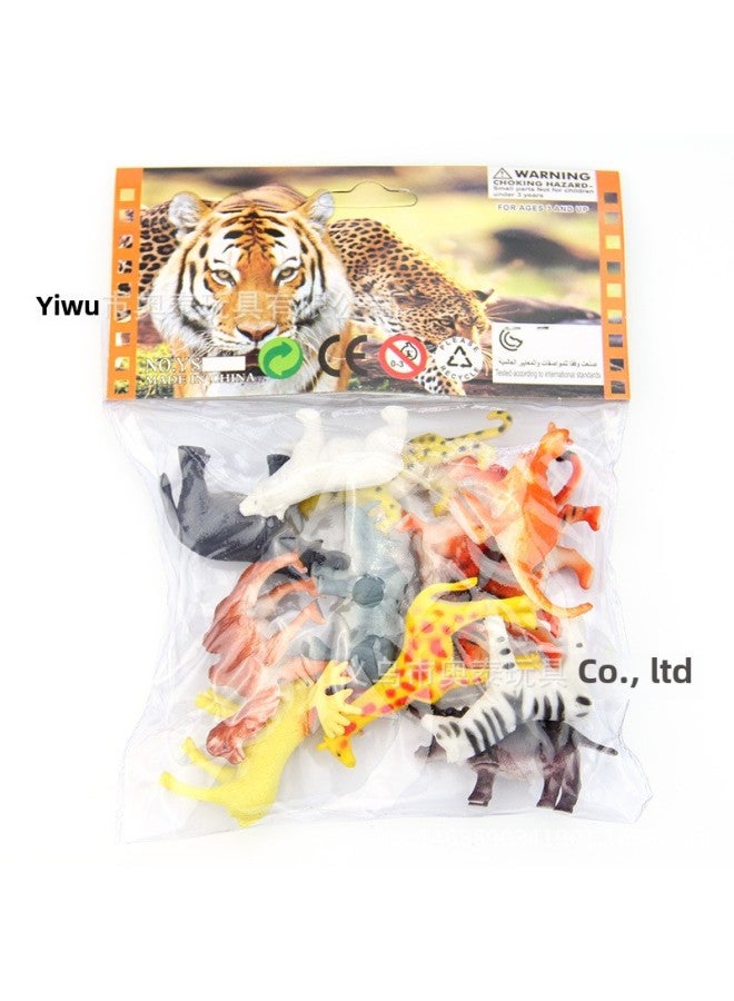 Marine Dinosaur Farm Insect Forest Simulation Small Animal Model Children's Toys Early Education Cognitive Suit Wholesale-Colour:12 Types Of Caterpillar Sets  - Image 4