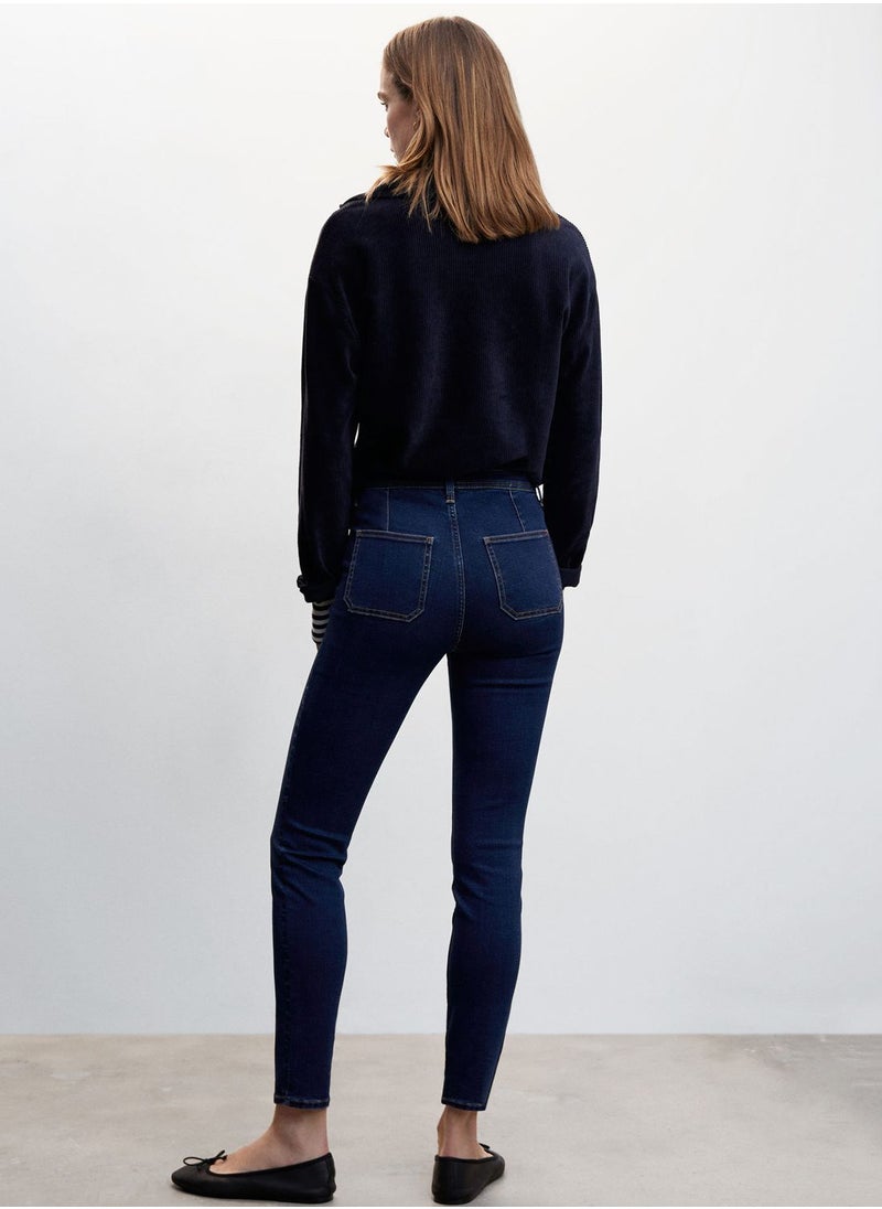 MANGO - High Waist Skinny Jeggings - Image 1
