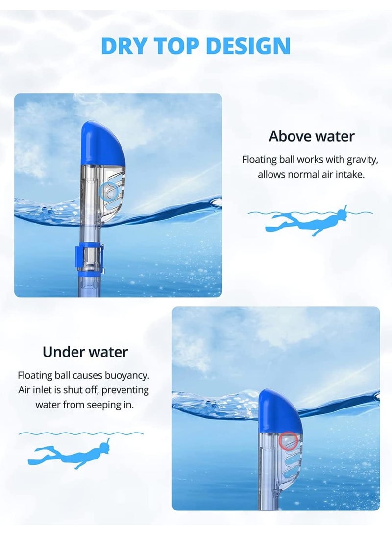 SOLARAE Snorkel Mask, Diving Mask, Scuba Mask Anti-Fog Anti-Leak with Camera Mount Diving Mask Snorkeling Mask, Fold 180°Panoramic Diving Snorkeling Goggles Tempered Glass, for Adults and Young - Image 5