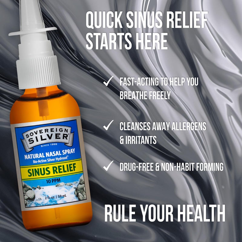 Sovereign Silver Bio-Active Colloidal Silver Hydrosol for Immune Support - 10ppm - 2oz - Nasal Spray - Pack of 2 - Image 4