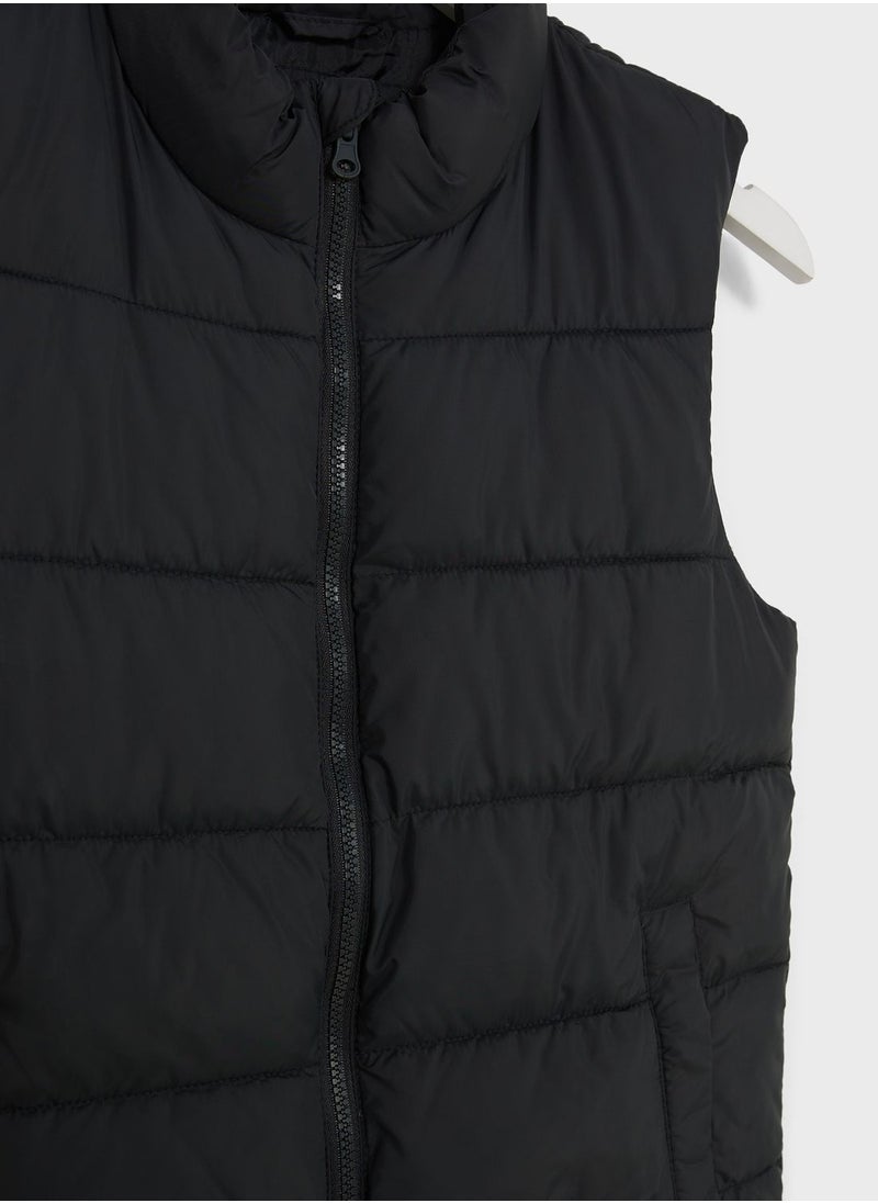 MANGO - Kids Puffer Gilet - Image 1