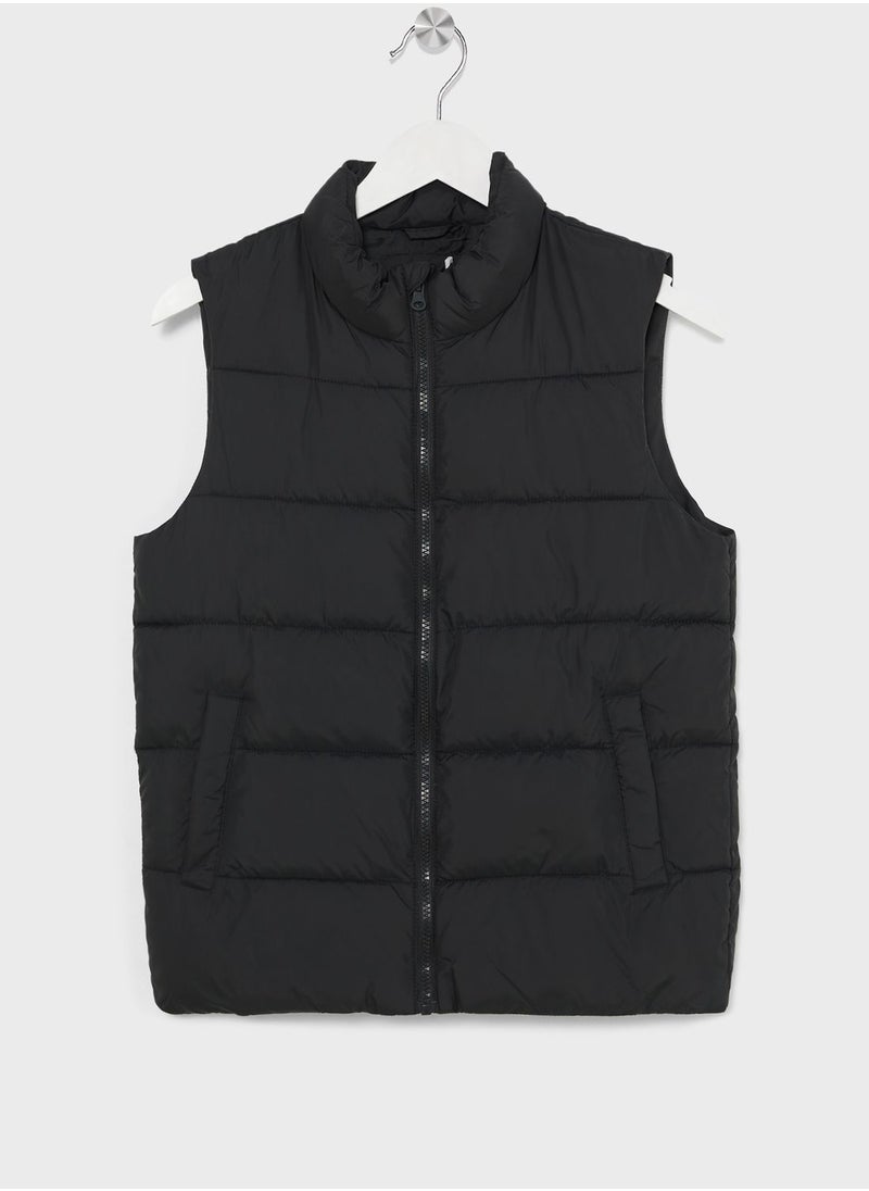MANGO - Kids Puffer Gilet - Image 1