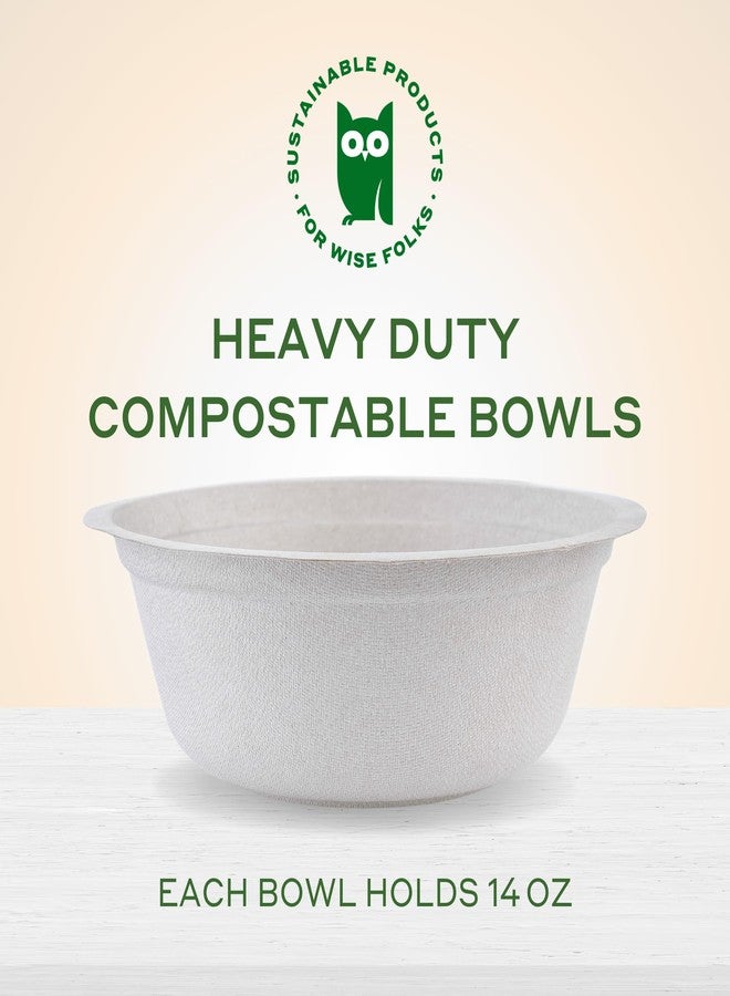 Caboo Disposable Bamboo Paper Bowls, 125 Pack of 14 Ounce Sturdy Biodegradable Bowls, Compostable Bowl, Microwave Safe Party Bowl, Eco Friendly Alternative to Plastic - Image 4