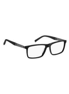 TOMMY HILFIGER Men's Rectangular Shape Stainless Steel Sunglasses TH 2084  37 - Lens Size: 36.9 Mm - Black  - Image 2