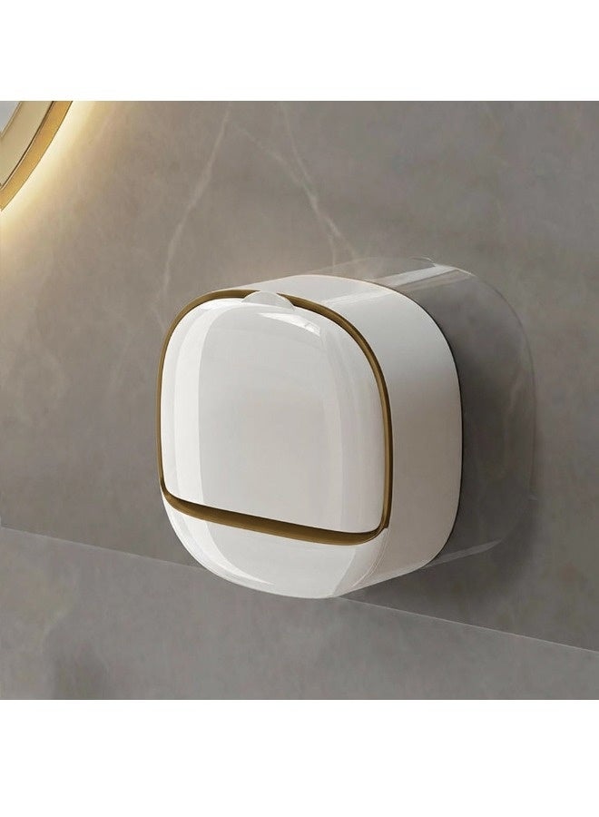 شيبشيب حامل صابون عام للحمام، صحن صابون مع تصريف، صندوق صابون جداري للتثبيت، علبة صابون للحمام أو حوض الاستحمام أو حوض المطبخ - Image 1