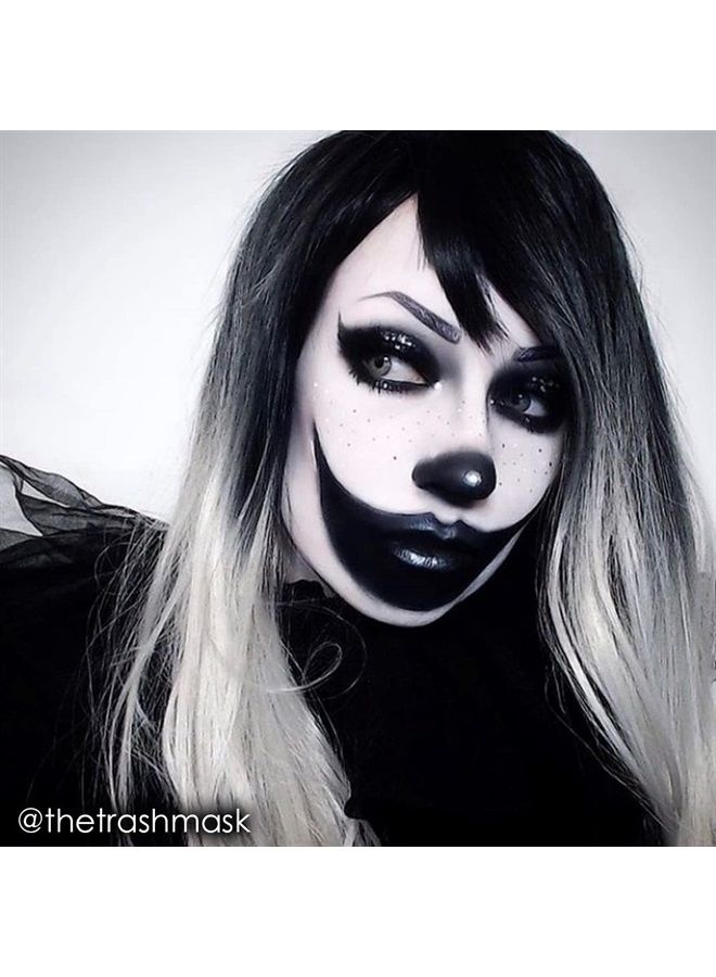 mehron Makeup Color Cups | Stage, Foundation, Face Paint, Body Paint, Halloween | Face Paint Makeup | Greasepaint .5 oz (14 g) (Black) - Image 3