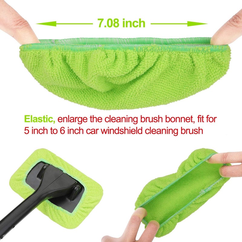 X XINDELL Car Care Product for Moisture Removal Cleaning Square Green XD-Microfiber Bonnet - Image 2