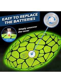 Jasonwell Glow In The Dark Football - Strong Grip Light Up Football Toy Stuff Sports Balls For Boys Kids Teenage Junior Youth Adult Outdoor Christmas Birthday Gifts For Age 6-8 8-12 13 + Year Old No.9  - Image 1