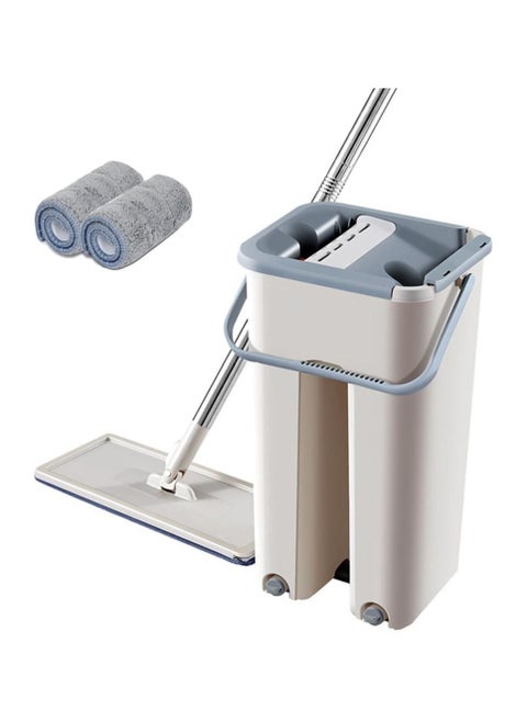 Flat Mop with Bucket, Cleaning Squeeze Hand Free Floor Mop, Extra 2 Reusable Mop Pads
Flat Mop and 2 in 1 Bucket,Cleaning Mop Set Cleaning Mop,Floor Mop Mop Cleaning System Cleaner