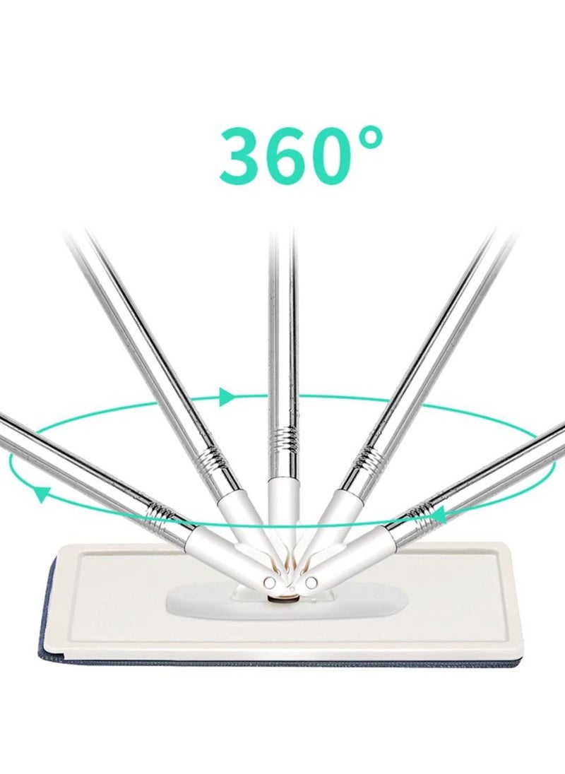 Scratch Flat Mop with Bucket, Cleaning Squeeze Hand Free Floor Mop, Extra 2 Reusable Mop Pads
Flat Mop and 2 in 1 Bucket,Cleaning Mop Set Cleaning Mop,Floor Mop Mop Cleaning System Cleaner  - Image 4
