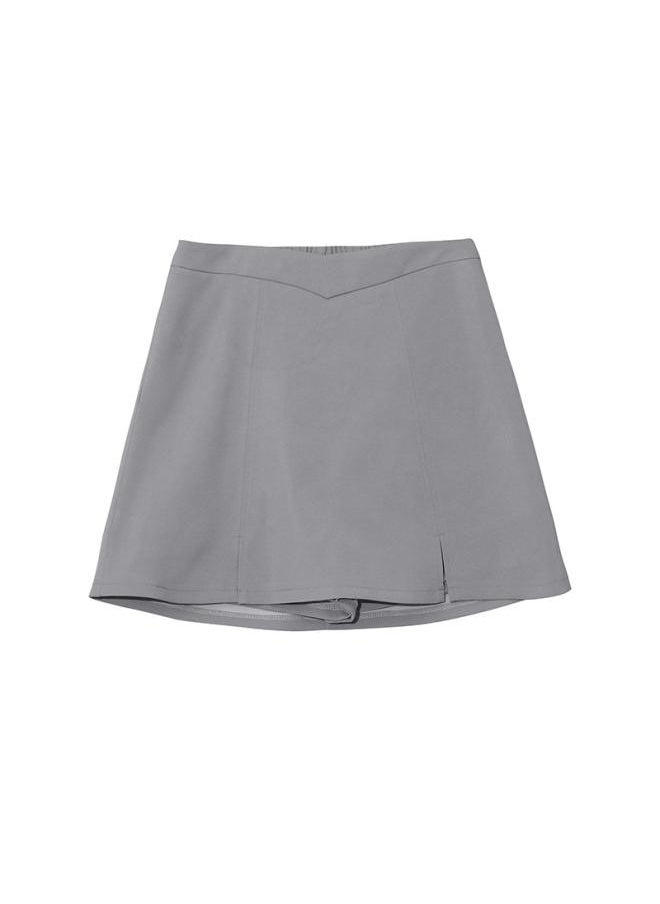 Generic - W798 Xuanchen Plus Size Women's Korean-style Personalized V-waist Skirt Chubby Girl Spring Trendy Age-reducing Short Skirt - Image 1