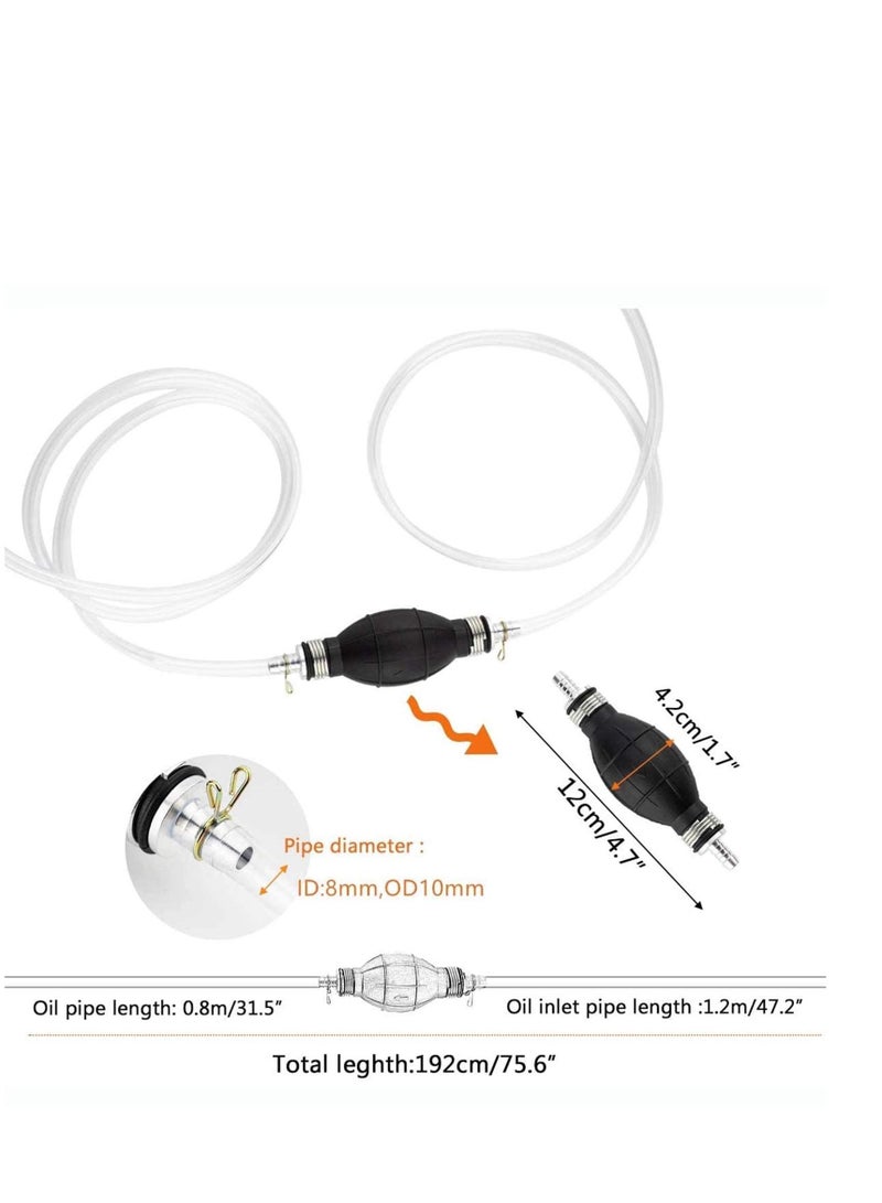 Car Fuel Tank Sucker Gasoline Absorber, Car Fuel Transfer Pump, Gasoline Siphone Hose, Car Fuel Transfer, Newest Siphon Hand Pump, for Gas Gasoline Petrol Diesel Oil Liquid Water Fish Tank