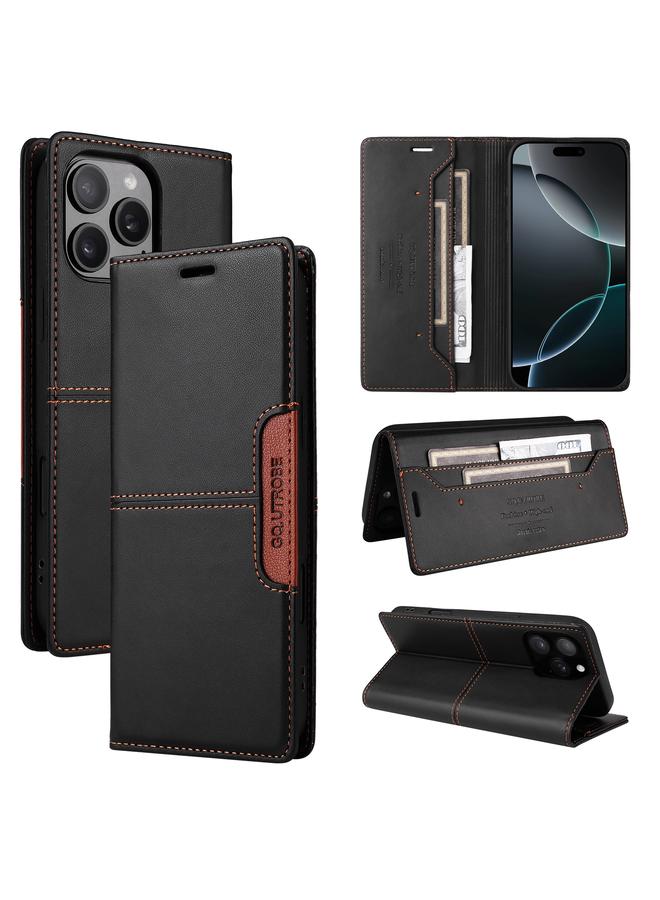 The Bros Case For iPhone 14 Pro G01 RFID Anti-theft Leather Phone Case