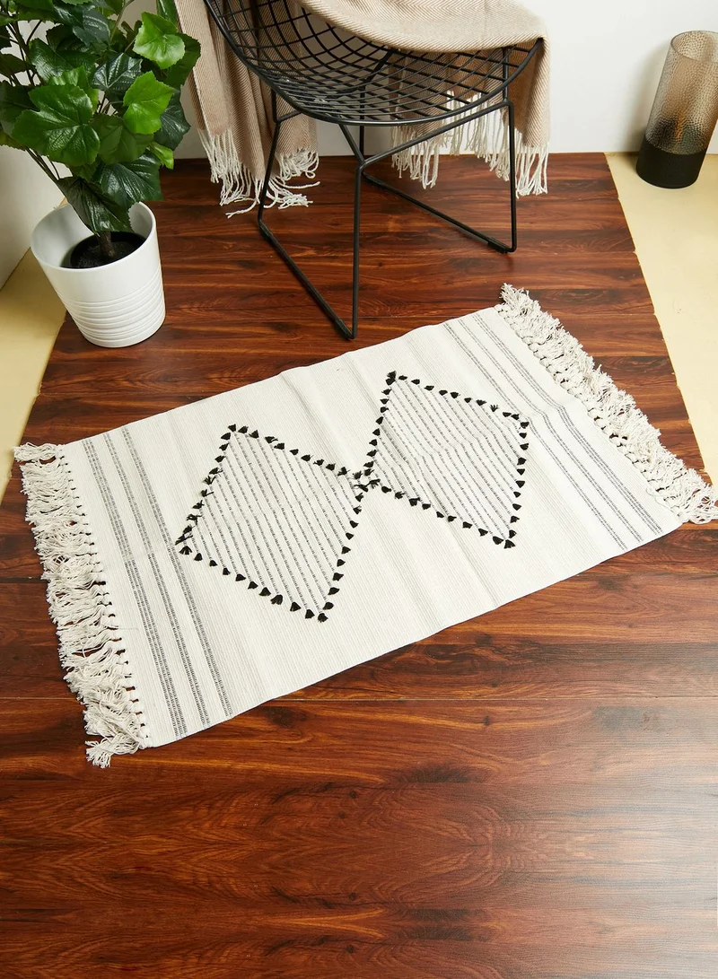 AURORA Tassel Woven Rug 60X90Cm