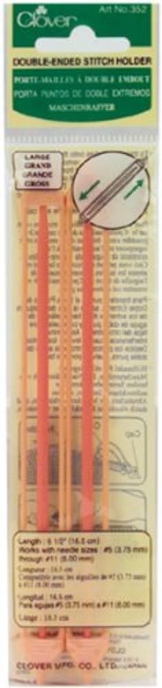 Clover Double Ended Stitch Holder 86 Height x 2 Length x 04 Width Multicolor