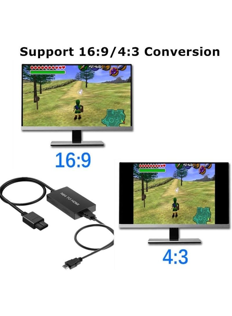 igeekwell N64 to HDMI Converter Adapter, HDMI Cable for N64, Gamecube, SNES, Gaming Accessory - Image 3