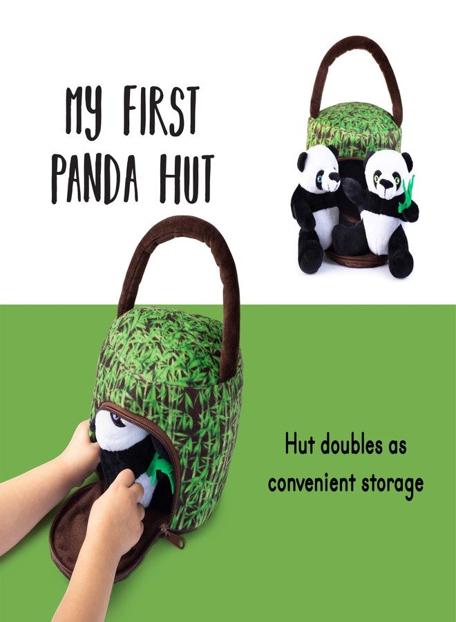 Plush Creations My Talking Panda's Hut Plush Toy Set | Includes 4 Interactive Panda Plush Toys & Panda Hut Carrier | Great Gift for Kids - Image 4