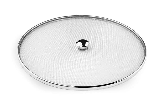 KIDINGTON KIDINGTON Kitchen Tools Food Grade Multipurpose Stainless Steel Net CoverFood CoverMilk CoverMilk JaliFruit Cover with Knob in Stainless Steel Single MESH  - Image 5