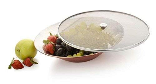 KIDINGTON KIDINGTON Kitchen Tools Food Grade Multipurpose Stainless Steel Net CoverFood CoverMilk CoverMilk JaliFruit Cover with Knob in Stainless Steel Single MESH  - Image 4