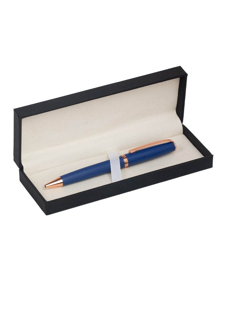 RS blue and copper striped pen - pzsku/Z7455D0D6F3052B9C781CZ/45/_/1722672130/0288fdfd-4480-4039-b308-abf9f9eaa67f