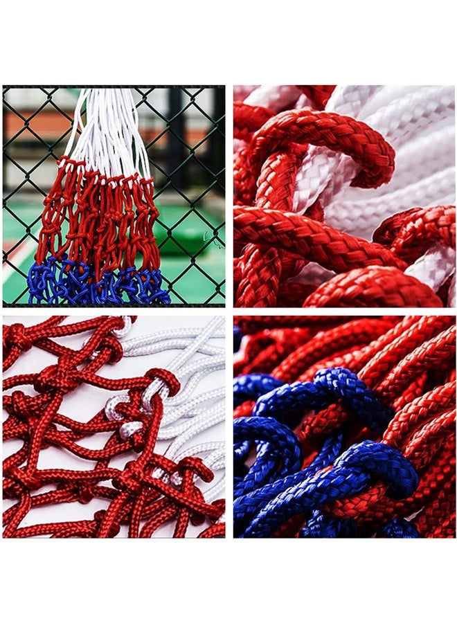 HOMESTAR 2 Pcs Heavy Duty White Basketball Hoop Net, 12 Loop Standard Indoor or Outdoor Nylon Braided Duty Net, Strong and Durable - Image 5