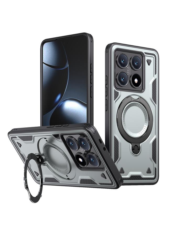 erorex Case For Xiaomi 14T PC Hybrid TPU Armor MagSafe Ring Holder Phone Case - Image 1