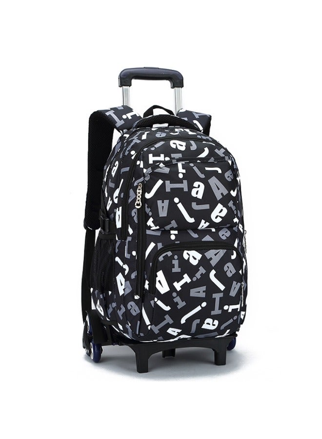 حقائب ظهر متدحرجة للأطفال، حقائب مدرسية بعجلات، حقائب مدرسية ذات سعة كبيرة، حقيبة أمتعة للأطفال بعجلات - Image 1