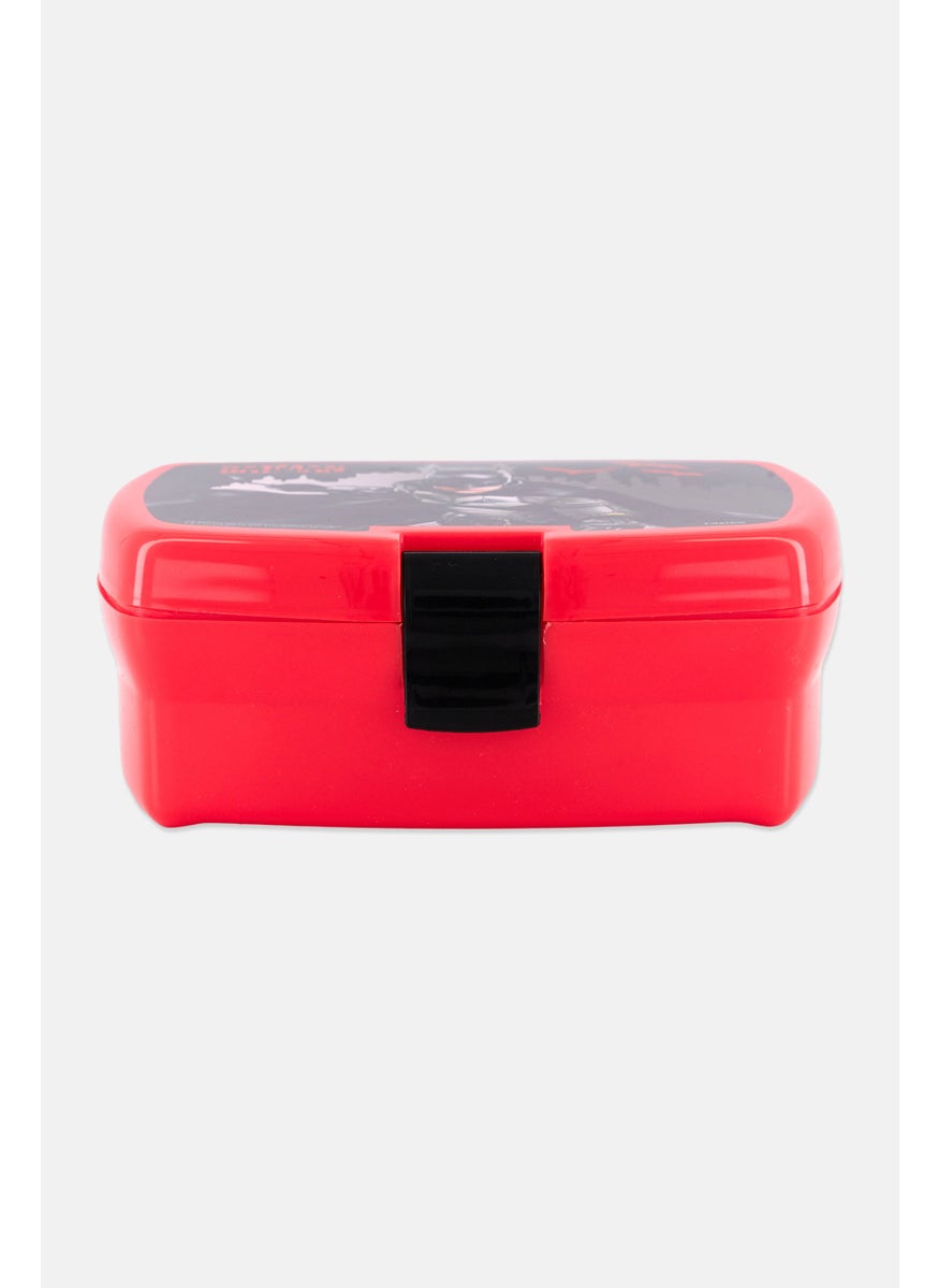 Batman Kids Boy Batman Sandwich Boxes With Inner Tray, Red  - Image 2