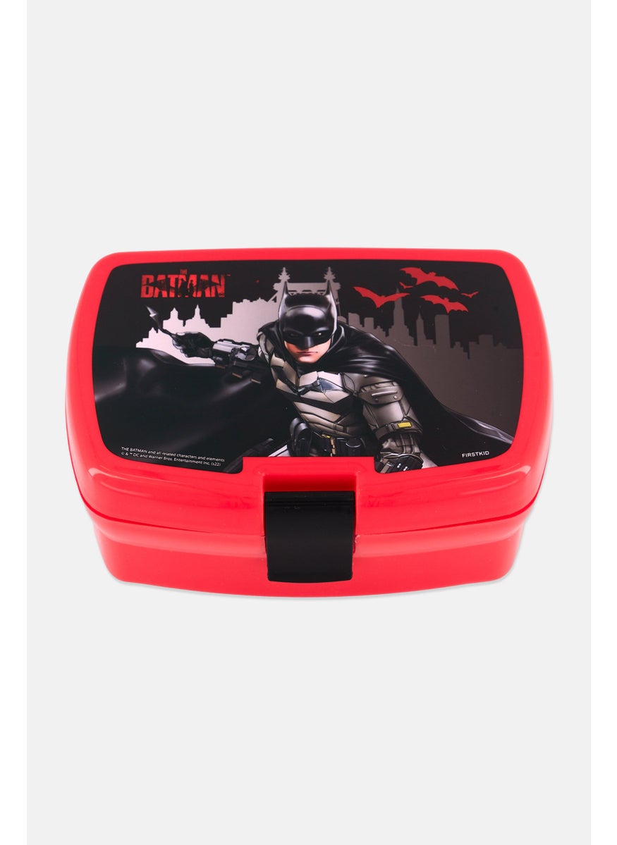 Batman Kids Boy Batman Sandwich Boxes With Inner Tray, Red  - Image 1