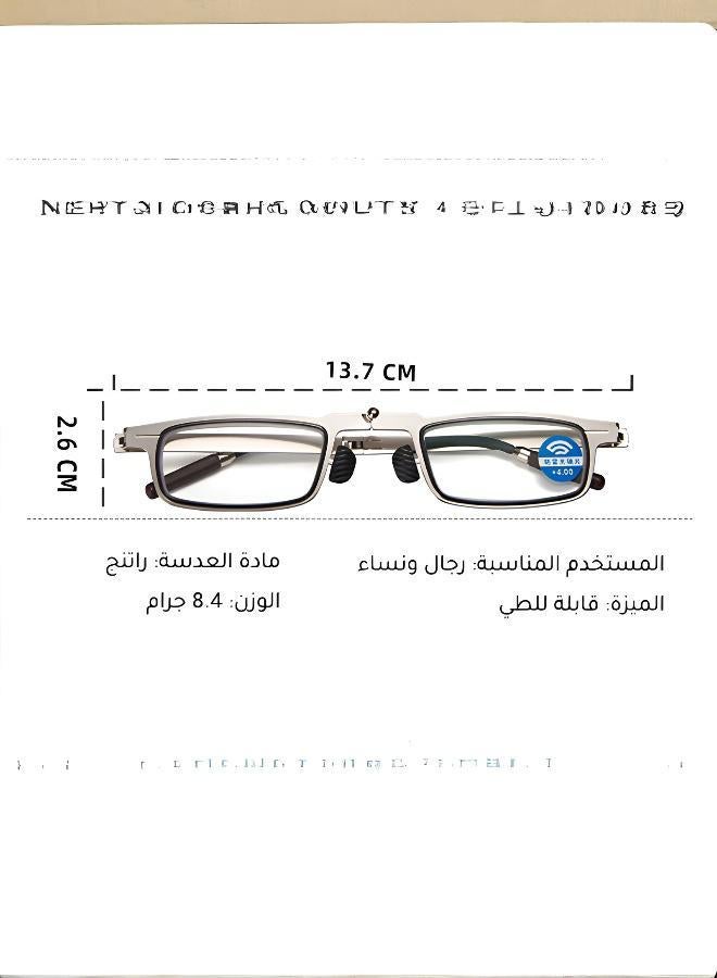 Precision Reading Glasses for Adults - Anti-Blue Light with High-Definition Clear Lenses, Lightweight & Foldable for Extended Office & Travel Use - Image 2