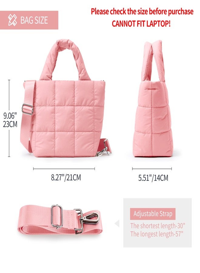 KALIDI FANCY FOREST KALIDI Quilted Tote Bag Small Puffer Crossbody Bag for Women Lightweight Nylon Puffy Shoulder Handbag with Adjustable Strap - Image 5