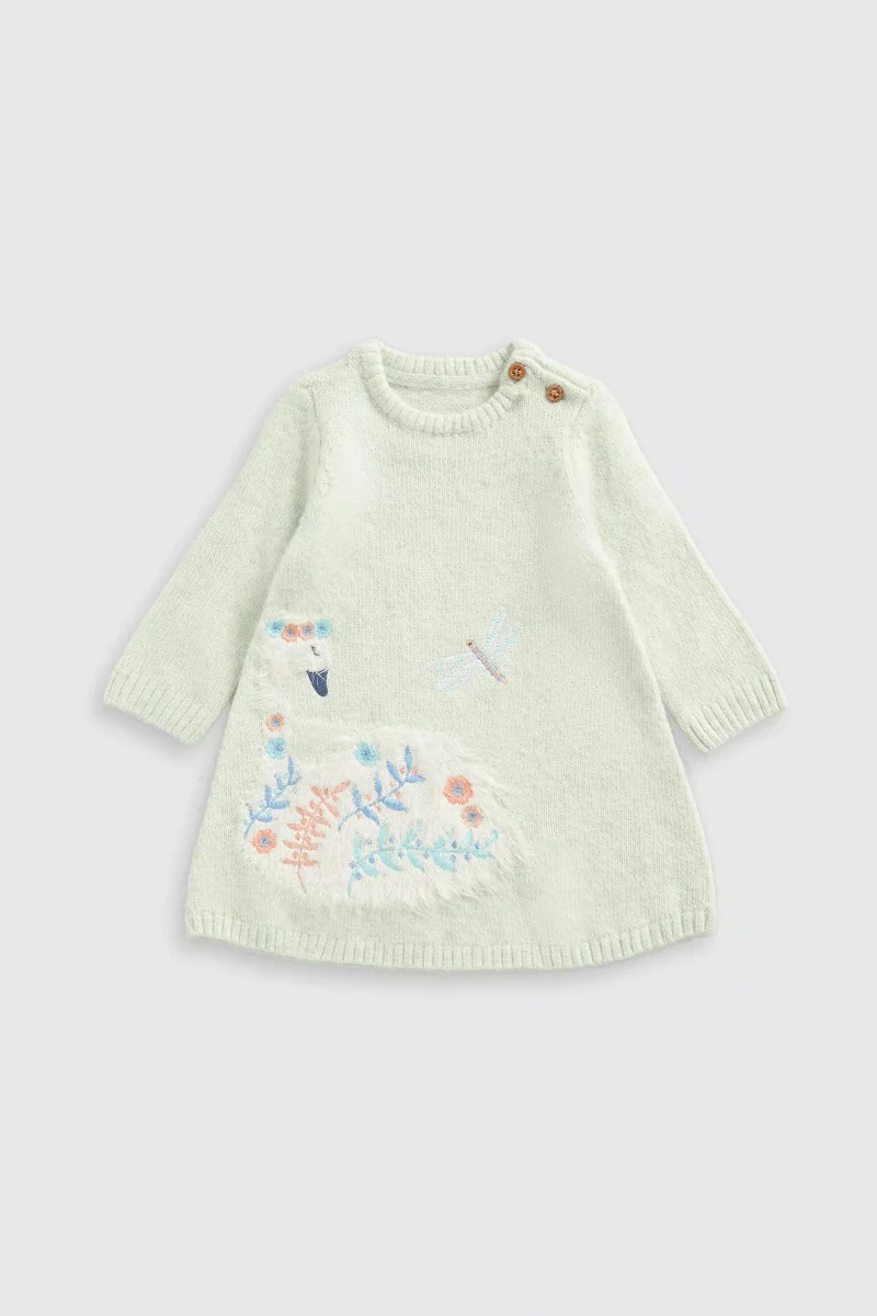 mothercare Swan Knitted Dress