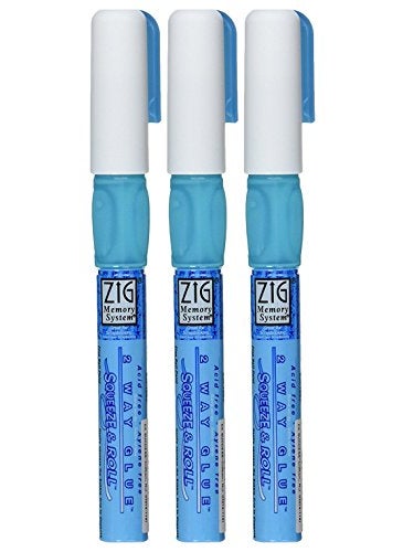 EK Tools 3Pack  EK Tools 5500010 Zig Memory System 2Way Squeeze and Roll Glue Pen 
