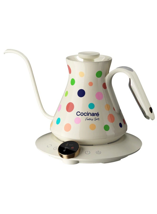 الكوكيناري غلاية كهربائية Cocinare من مجموعة تغيير اللون (Polka) بنقشة منقّطة - Image 1
