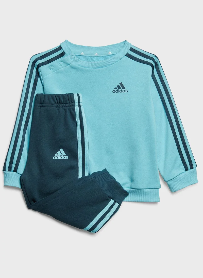 adidas طقم سويت شيرت وبنطال للأطفال