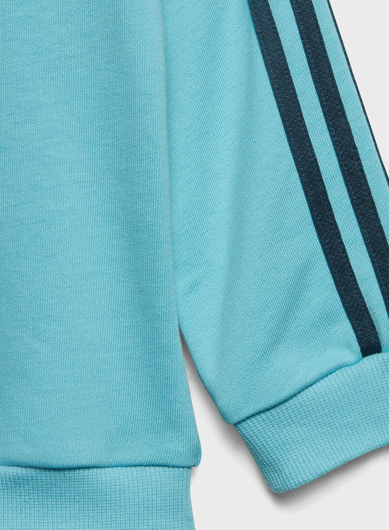 adidas طقم سويت شيرت وبنطال للأطفال