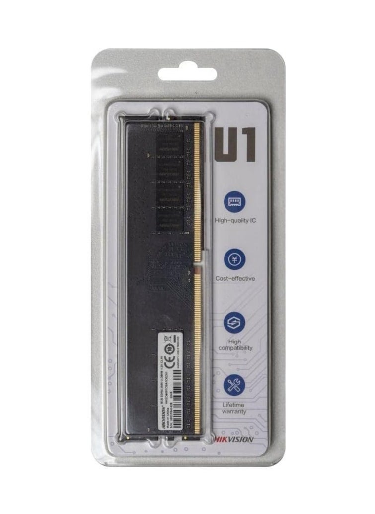 هيكسيمي ذاكرة عشوائية للكمبيوتر الشخصي 8 جيجابايت HSC408U32Z1 HIKSEMI DDR4 3200 ميجا هرتز 324101116 أسود  - Image 1