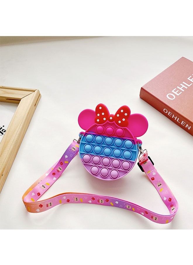 ZCM-HAPPY 3-Piece Mini Crossbody Coin Purse Silicone Stress Relief Bubble Toy  - Image 2