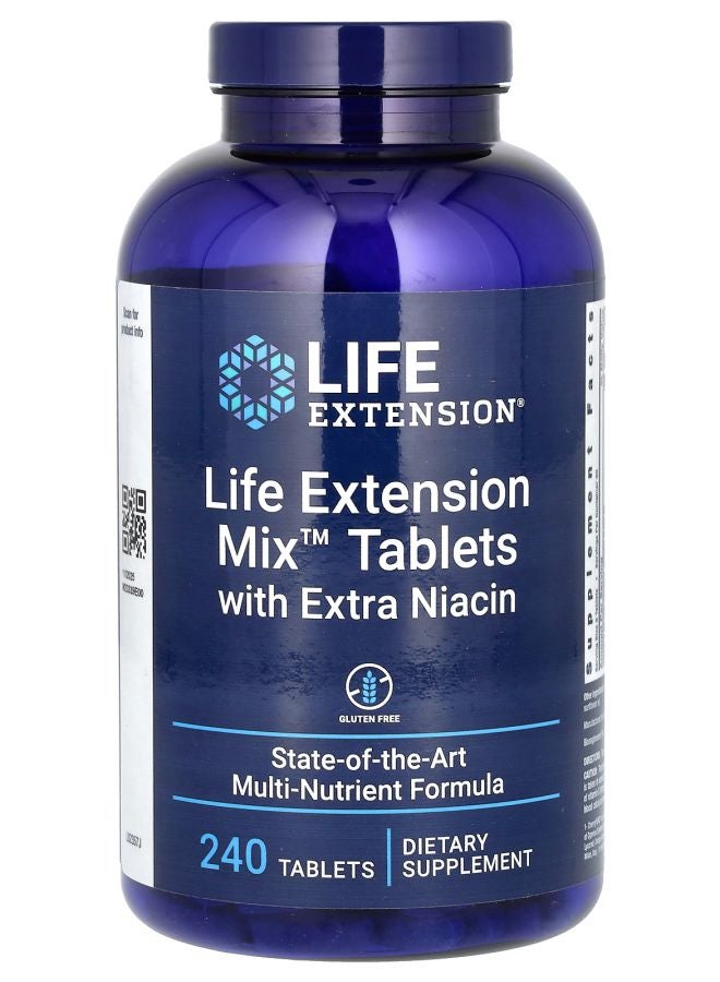 Life Extension Mix Tablets with Extra Niacin 240 Tablets - Image 1