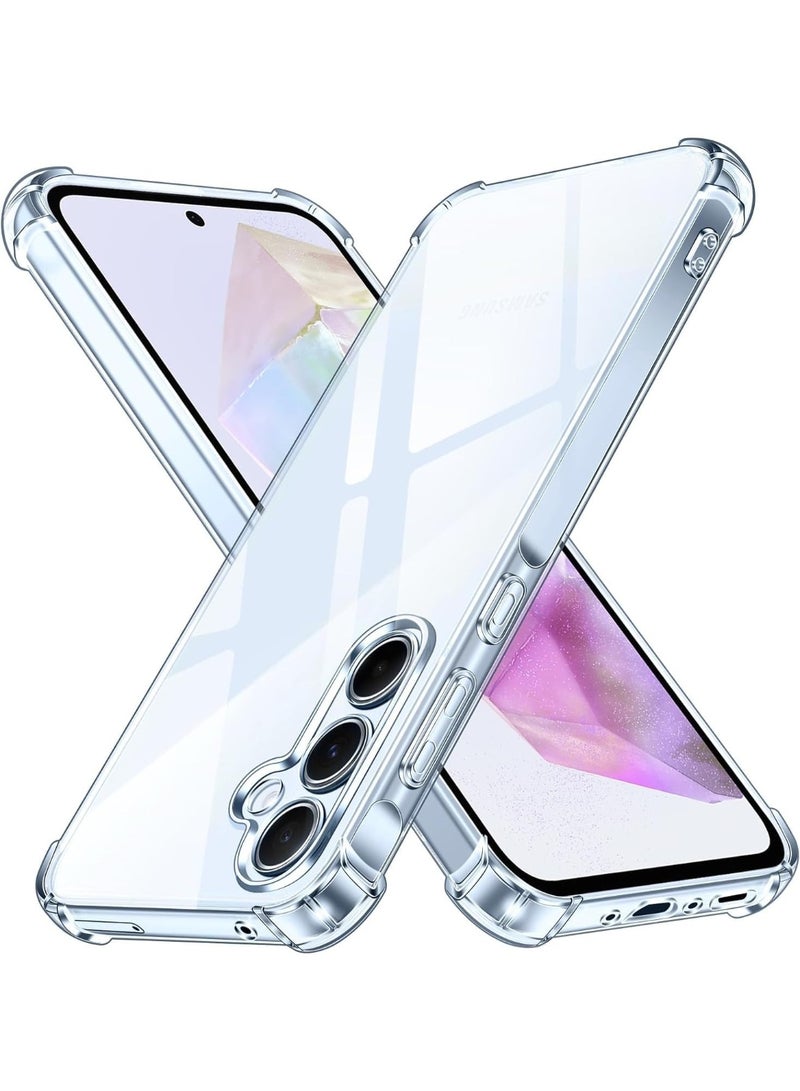 Case Compatible with Samsung Galaxy A15 5G, Cover Silicone Transparent TPU Gorilla Anti-shock Protector Camera Shockproof Corners - ClearCase Compatible with Samsung Galaxy A55 5G, Cover Silicone Transparent TPU Gorilla Anti-shock Protector Camera Shockproof Corners - Clear - Image 2