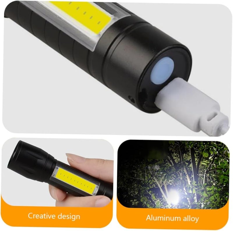 Rechargeable 3W Portable COB LED Flashlight High Brightness for Camping Outdoor Home Use - Image 3