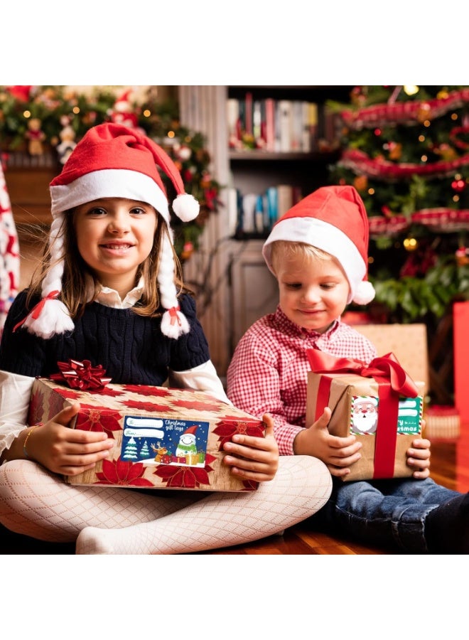 500 PCS Christmas Gift Tags - Gift Tags for Christmas Presents - Christmas Gifts for Women Men Kids - Christmas Wrapping Paper - Christmas Decorations - Christmas Gift Bags (2.95 x 1.6 Inch) - Image 4