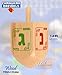 Izzy 'n' Dizzy Izzy n Dizzy Hanukkah Wooden Dreidel Pack of 10 Medium - Image 4