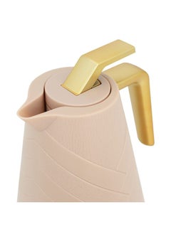 Alsaif Gallery Glory Pro Thermos Light Brown Golden Handle 0.5L  - Image 4